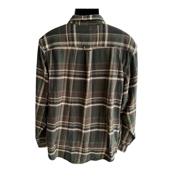 Orvis Shirt Mens Large Size Multi Color Plaid Heavy Cotton  with Side Po… - Picture 5 of 16